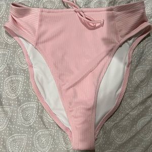 High wasted pink bikini bottom